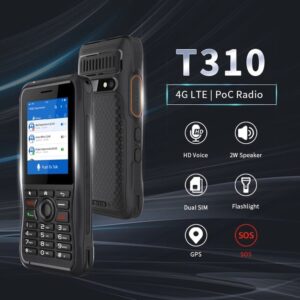Inrico T310 4G Dual SIM Touch Screen NFC GPS Anti-slip Walkie Talkie