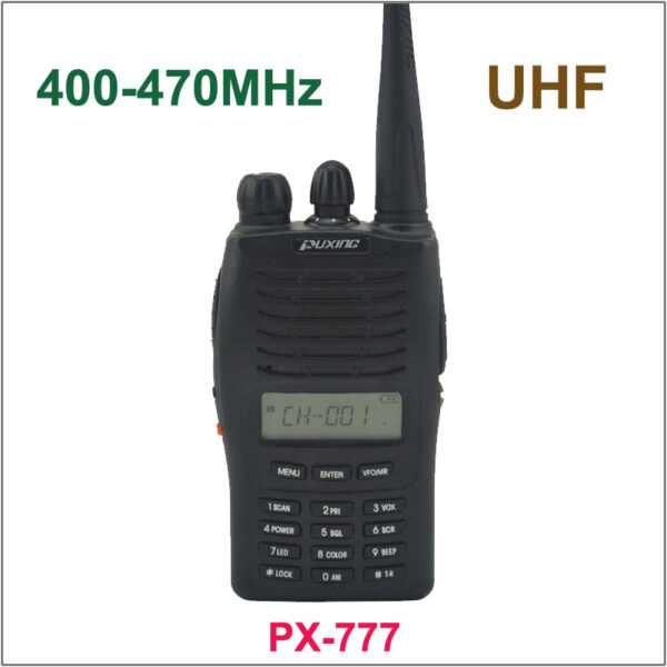 PUXING PX-777 UHF 400-470MHZ PX777 Portable Walkie Talkie