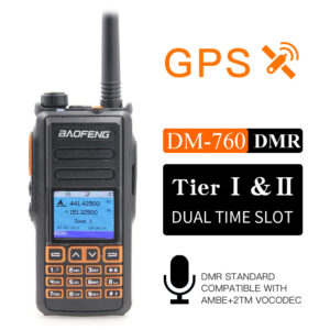 New BaoFeng DM-760 With GPS Dual Band Tier 1&2  Dual Time Slot DMR Digital Walkie Talkie