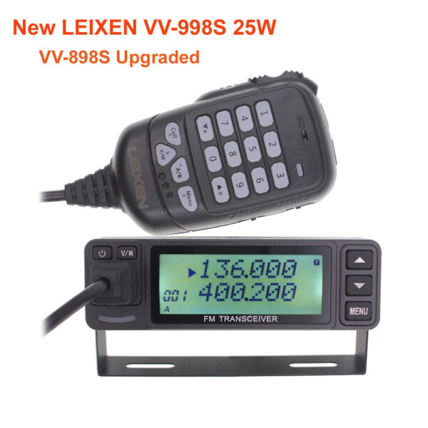 New LEIXEN VV-998S 25W Dual band Mobile Radio VV-898S Upgraded