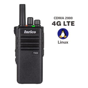 Qual-comm CPU Inrico T522 4G PoC Radio Walkie Talkie Support GPS for military