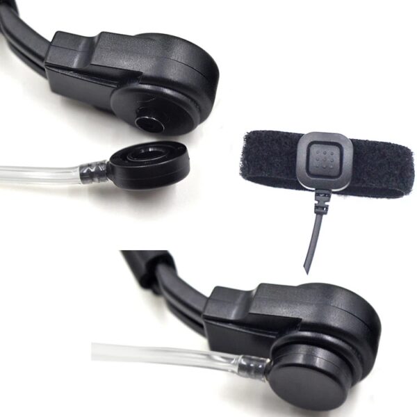 2Pcs Military Throat Mic Headset Finger PTT for Motorola DP4400 DP4401 DP4600 DP4601 etc Walkie Talkie - Image 4