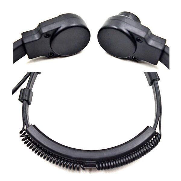 2Pcs Military Throat Mic Headset Finger PTT for Motorola DP4400 DP4401 DP4600 DP4601 etc Walkie Talkie - Image 5