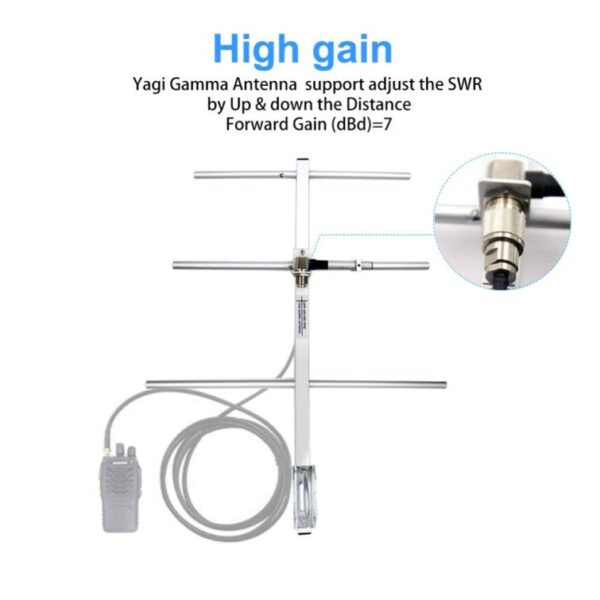 Ailunce AY01 Walkie Talkie High Gain Antenna Aluminum Alloy Yagi Antenna - Image 3