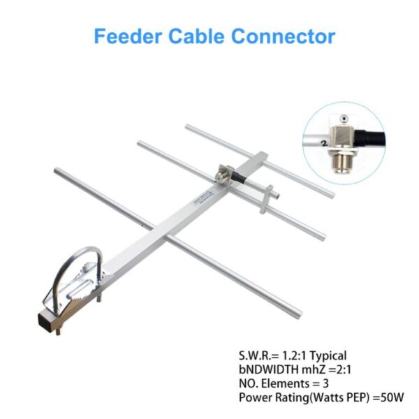 Ailunce AY01 Walkie Talkie High Gain Antenna Aluminum Alloy Yagi Antenna - Image 2