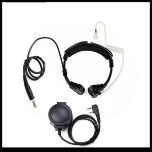 NEW Walkie Talkie Tactical Throat Mic Headset Microphone NATO Plug