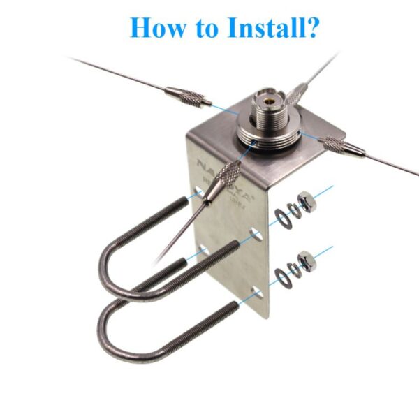Nagoya RE-05 Antenna Bracket Ground Redical for Mobile Radio PL259/NMO Antenna Omni Base Station - Image 2