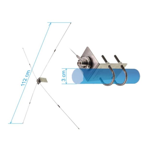 Nagoya RE-05 Antenna Bracket Ground Redical for Mobile Radio PL259/NMO Antenna Omni Base Station - Image 3