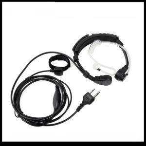 For ICOM IC-V80 IC-V85 IC-F3 F4 IC-F20 IC-V82 Adjustable Throat Microphone Headset