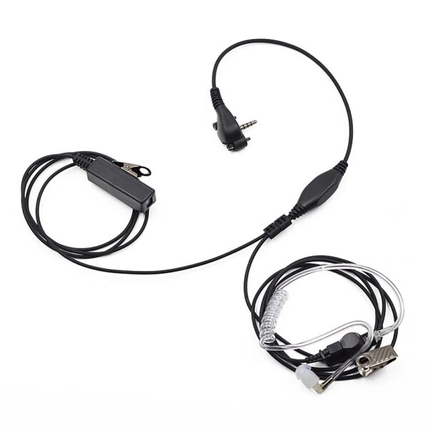 for Vertex Standard VX-230 VX-231 VX-350 EVX-531 EVX-534 VX-298 Walkie Talkie PTT Earpiece Mic - Image 2