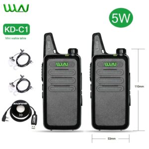 2pcs WLN KD-C1 Mini Walkie Talkie 