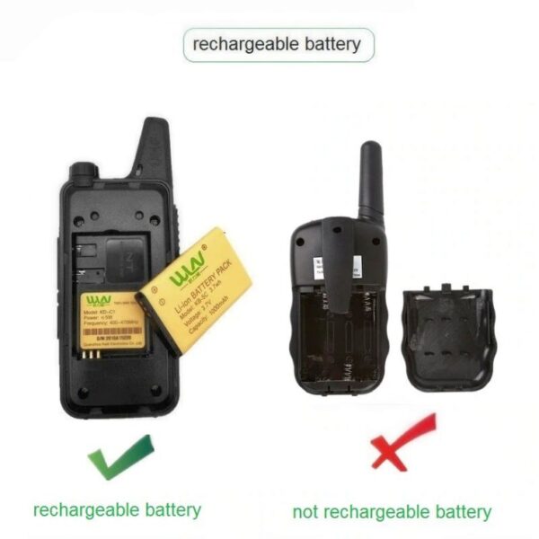 2pcs WLN KD-C1 Mini Walkie Talkie  - Image 3