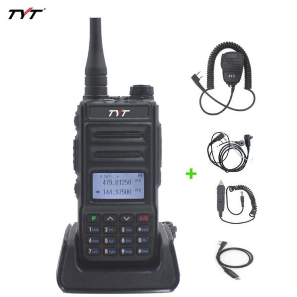 TYT TH-UV88 Radio with Speaker Microphone Programming Cable Car Charger PTT Headset