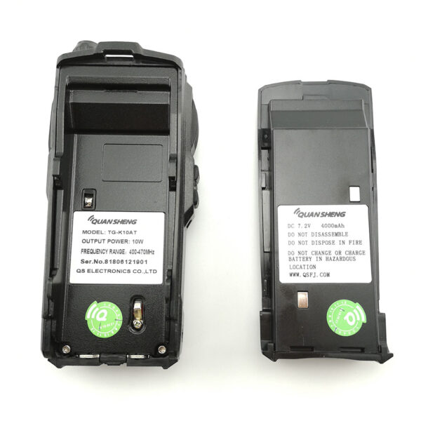 2pcs/lot Quansheng TG-K10AT 4000mAh High Power Walkie Talkie 10KM Long Range Two Way Radio - Image 3
