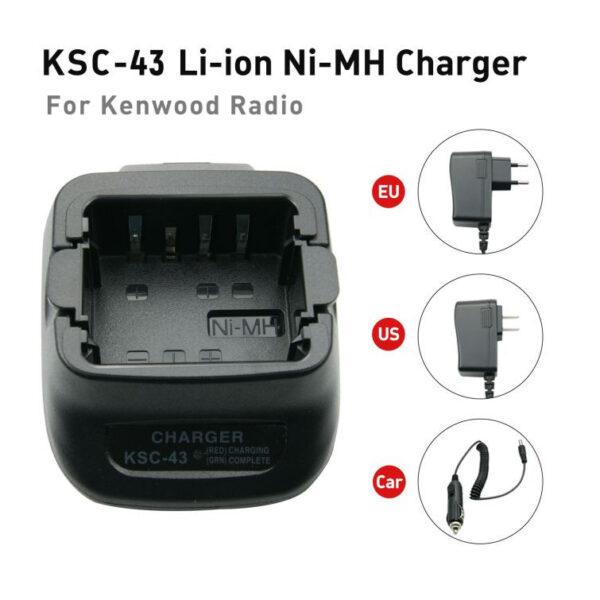 Kenwood KSC-43 Charger for TK-3212L TK-3300LP TK-3212M TK-2307M TK-3302 TK-3302UK TK-U100 Radio