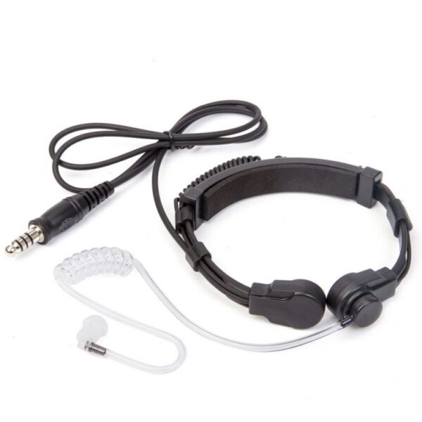 Kenwood Radio Heavy Duty U94 PTT Neck Throat Mic with Tactical Air Tube Headset - Image 3