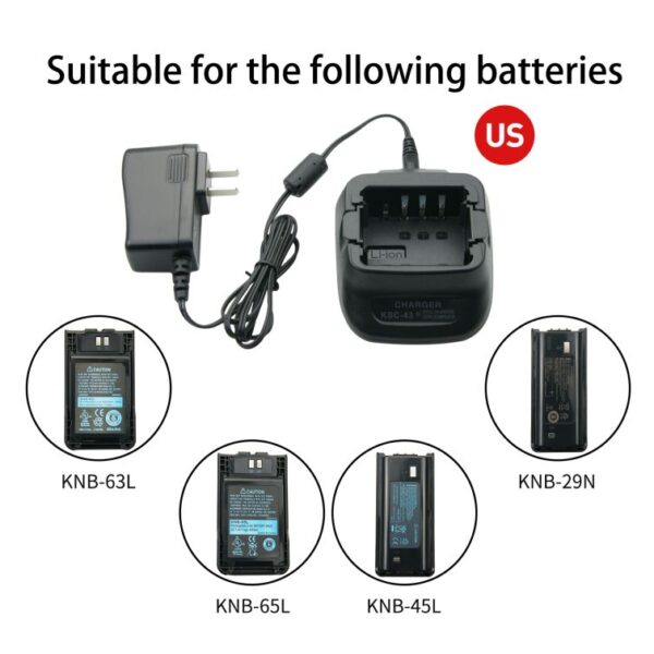 Kenwood KSC-43 Charger for TK-3212L TK-3300LP TK-3212M TK-2307M TK-3302 TK-3302UK TK-U100 Radio - Image 4