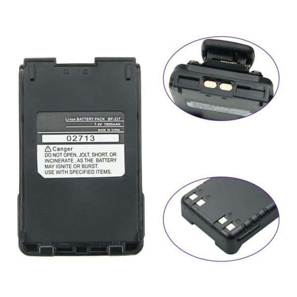 ICOM Radio BP-227 Spare Battery for Walkie Talkie IC-V85 IC-E85 IC-M88 IC-M87 IC-F61 IC-60V IC-F60 IC-F51 IC-F50 - Image 4