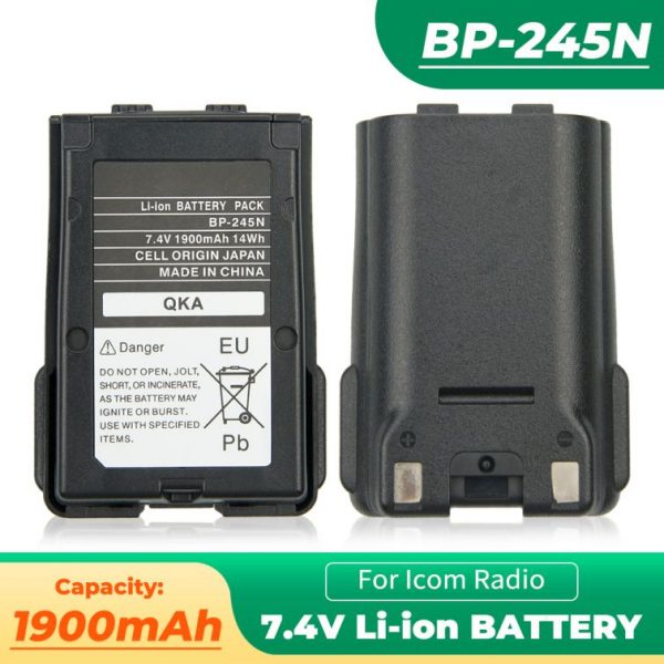 ICOM BP-245N Radio Battery for Icom IC-M71 IC-M72 IC-M73 VHF Walkie Talkie