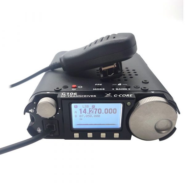 XIEGU G106 SDR HF Transceiver 3.8-29.7MHz SSB/CW/AM Three Modes WFM Broadcast Receiving 5W Mobile Amateur Radio
