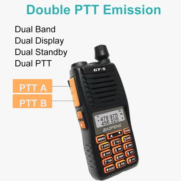Baofeng GT-5 V2 Newest 30KM Max 10W Powerful 2 Way Ham Radios  - Image 5