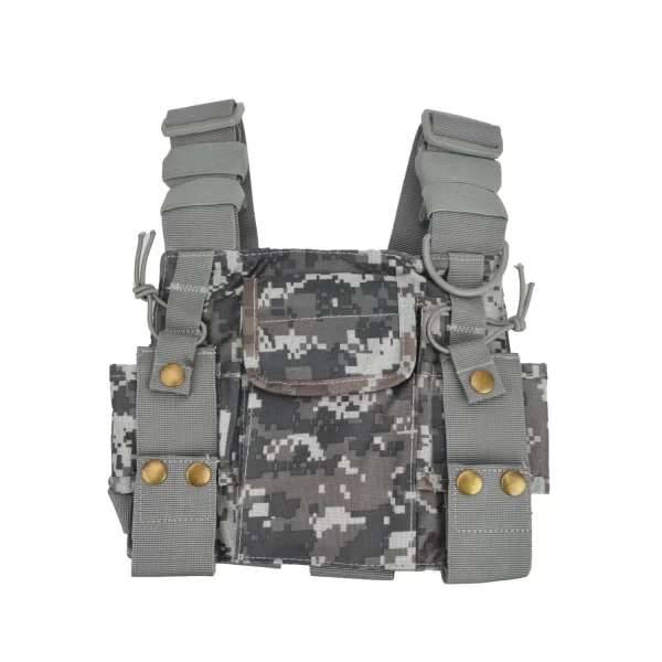 Camouflage Chest Bag for Hytera Motorola Two Way Radio Case, Pt-12 Intercom, GP380, GP360, Baofeng, Bf-U9R, Walkie Talkie - Image 2