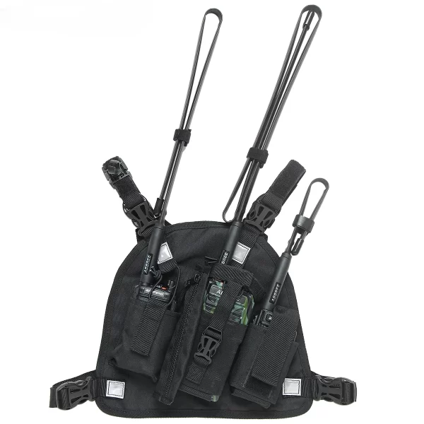 Chest Pocket Bags Pack, Harness Backpack Holster Walkie Talkie Carry Case for All radios PT09 - Image 2