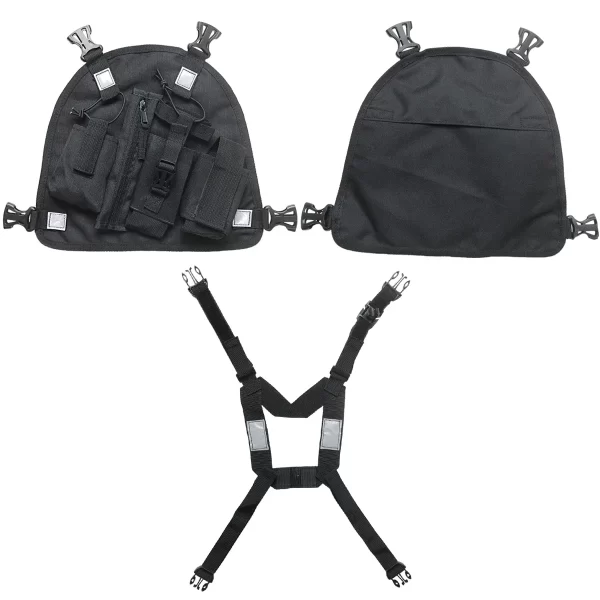 Chest Pocket Bags Pack, Harness Backpack Holster Walkie Talkie Carry Case for All radios PT09 - Image 3