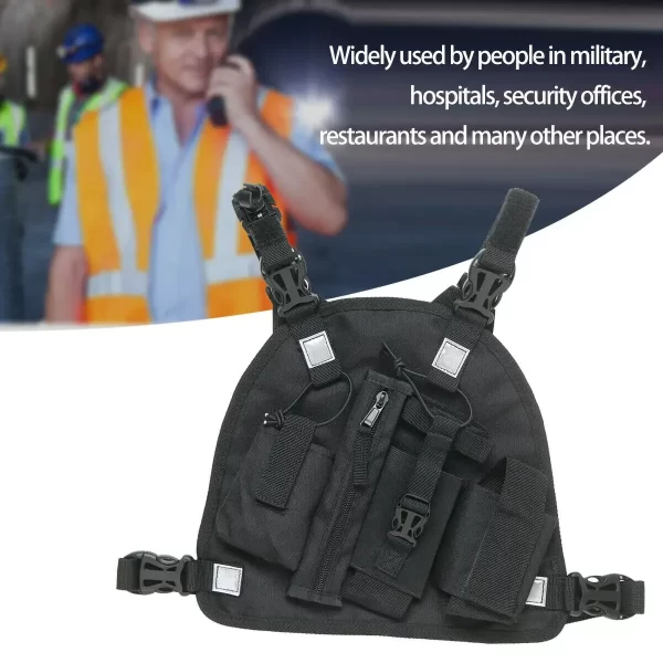 Chest Pocket Bags Pack, Harness Backpack Holster Walkie Talkie Carry Case for All radios PT09 - Image 6