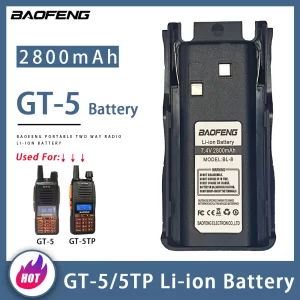 BAOFENG GT-5 Battery for Pofung GT-5 GT-5TP Handheld Radios Replacement Batteries