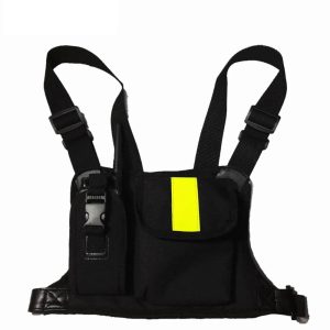 Carry Case Universal Walkie Talkie Chest Pocket Pack Backpack Radio Holder Bag