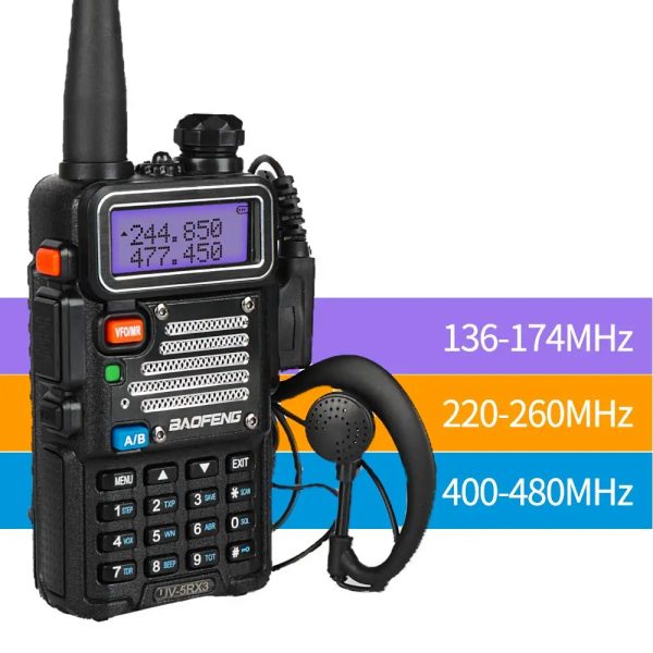 Three Bands Baofeng UV-5RX3 VFO Long Range Ham Radio - Image 2