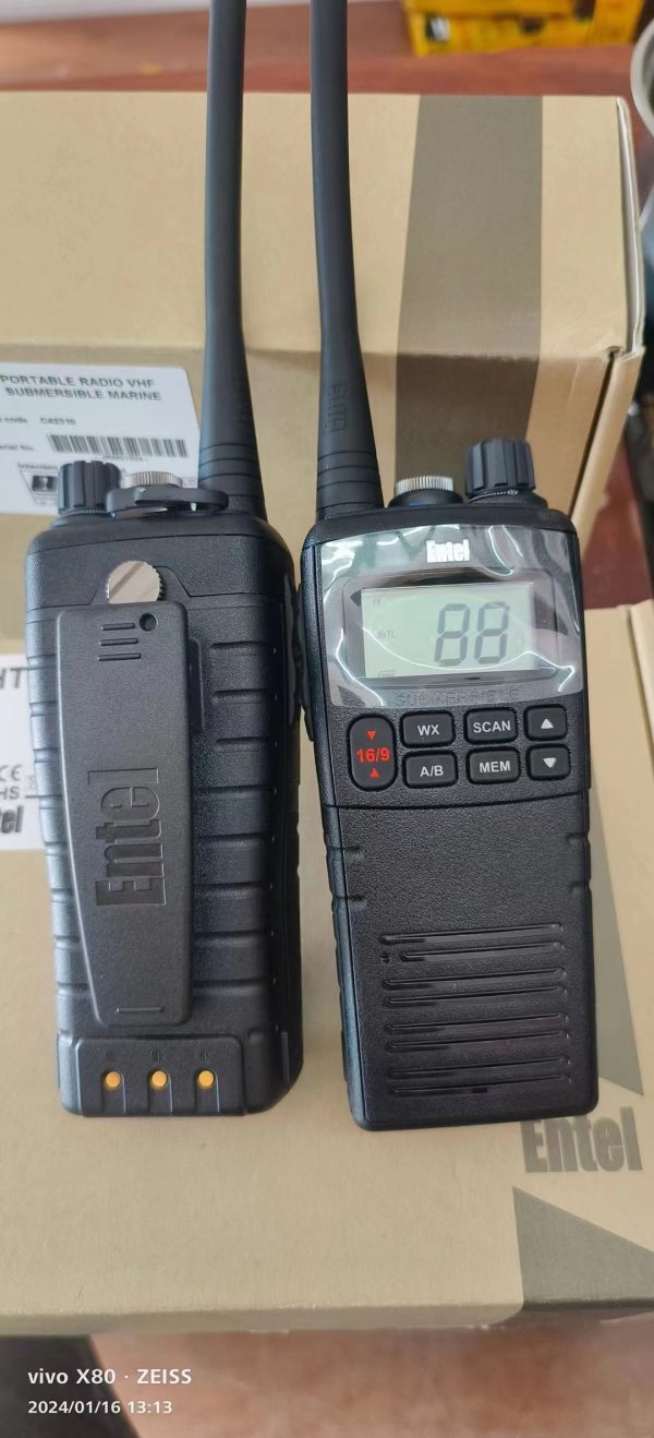 ENTEL HT644 Fully Submersible VHF IP68 waterproof Marine Two way Radio