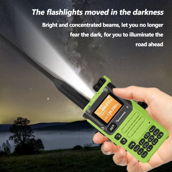 Quansheng UV-K6 5W Green Air Band UHF VHF DTMF FM 50-600MHz NOAA Wireless Frequency Walkie Talkie - Image 5