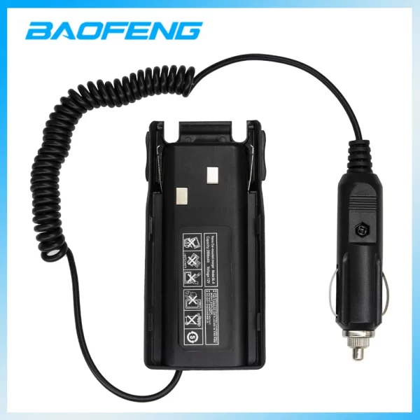 Baofeng UV-82 Series Walkie Talkie Battery Eliminator Car Charger