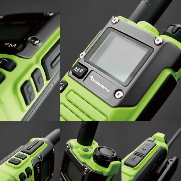 Quansheng UV-K6 5W Green Air Band UHF VHF DTMF FM 50-600MHz NOAA Wireless Frequency Walkie Talkie - Image 6