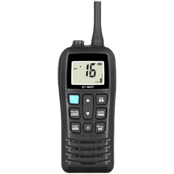 ICOM IC-M37 6W 5KM VHF Transceiver Handheld Marine Transceiver Ship Walkie Talkie VHF Radio