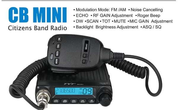 TYT CB MINI Radio 20W High Power Long Range Mobile Walkie Talkie - Image 2