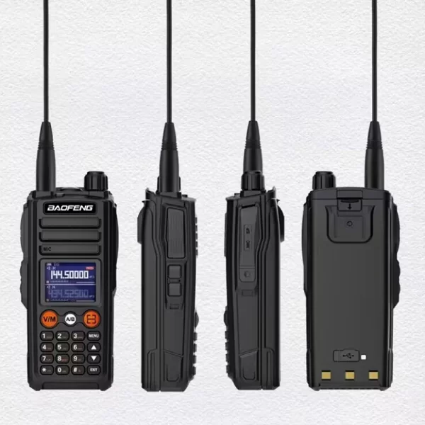 BAOFENG UV-27L Handheld Analogue Radio Tri-Band UHF VHF 999CH NOAA Type-C Charging - Image 2
