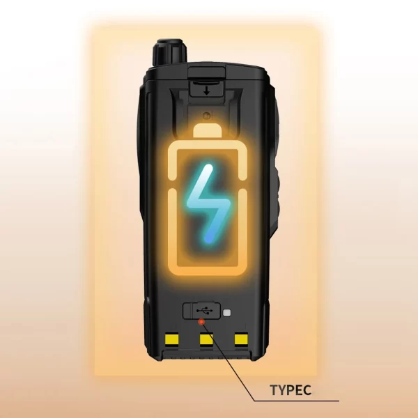 BAOFENG UV-27L Handheld Analogue Radio Tri-Band UHF VHF 999CH NOAA Type-C Charging - Image 4