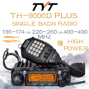 NEW TYT TH-9000D PLUS VHF UHF SINGLE BAND Vehicle Car Mobile Radio