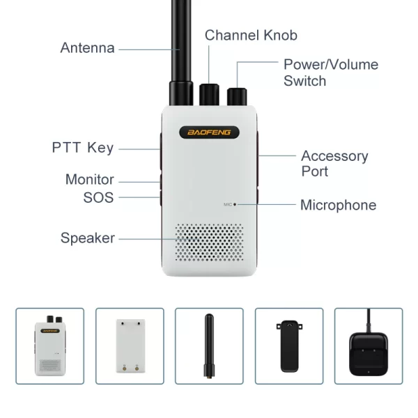 Baofeng BF-358 Lighter Thiner Series Mini Portable Transceiver - Image 6