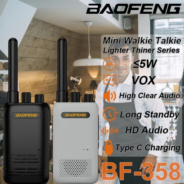Baofeng BF-358 Lighter Thiner Series Mini Portable Transceiver