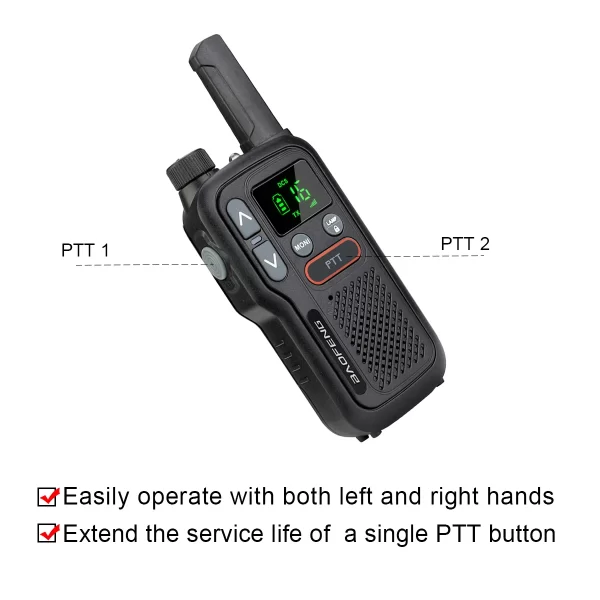 2pcs/lot Licence Free Baofeng BF-T18  Dual PTT Mini Walkie Talkie PMR 446 FRS USB Portable Two-way Radio - Image 2