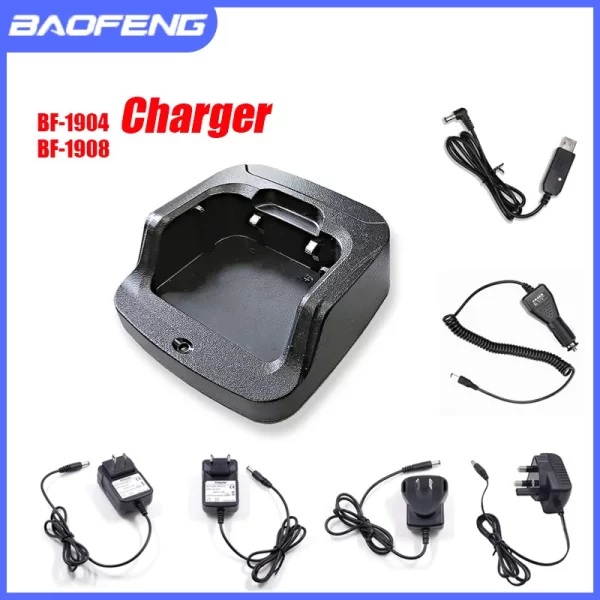 Original Walkie Talkie Desktop Rapid Charger for BAOFNEG BF-1904 BF-1908 Two Way RadioCharging Base Dock Adaptor