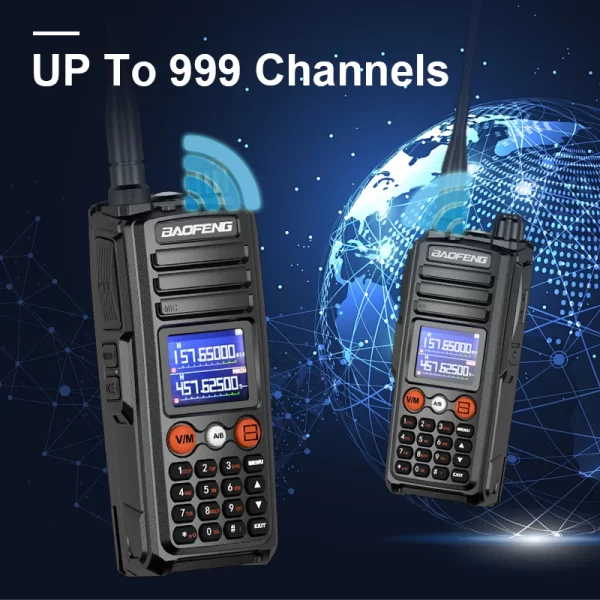 13.5W Baofeng UV-27 Pro Max Walkie Talkie Three Bands High Capacity FM Two Way Ham Radio 999CH Wirless Copy Frequency NOAA - Image 2