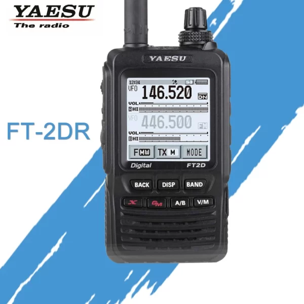 YAESU FT2DR C4FM 144/430 MHz Dual Band DMR Digital Walkie Talkie with 1.7' Touch Screen Display - Image 2