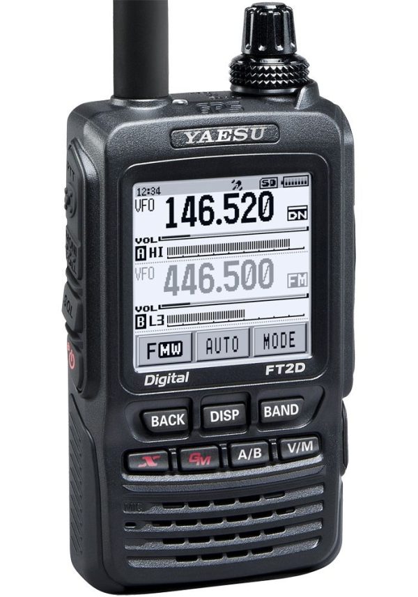 YAESU FT2DR C4FM 144/430 MHz Dual Band DMR Digital Walkie Talkie with 1.7' Touch Screen Display - Image 3
