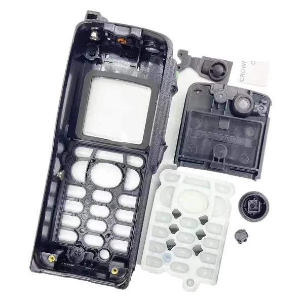 Motorola MTP850 Radio Housing Shell W/ Back Clip Dust Cover Digital Number Rubber Knobs - Image 2