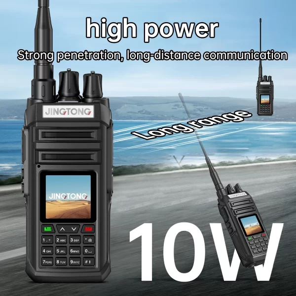 Jingtong JT-3988 Multi Band 10W Air Band Two way Radio NOAA Wireless Frequency Tyep-C Charge U/VHF DTMF FM Scrambler - Image 3